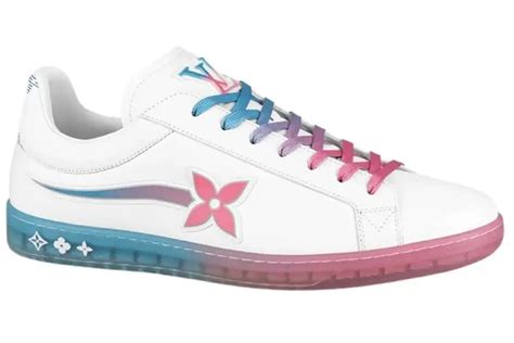 Louis Vuitton Luxembourg Samothrace Sneaker White Pink Blue